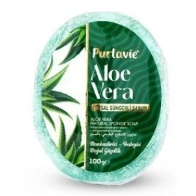 Platin Aloe Vera Doğal Süngerli Sabun